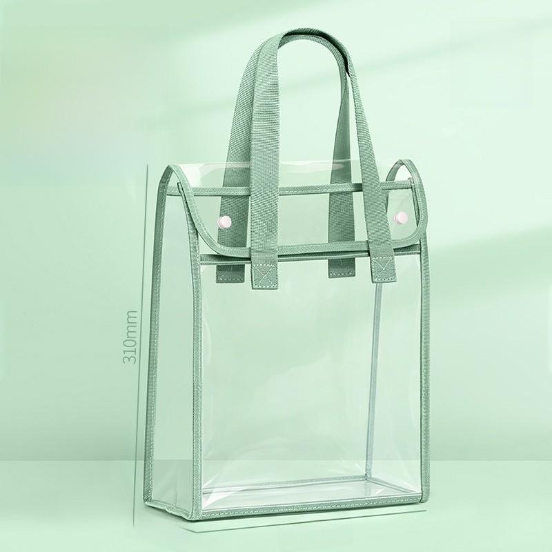 Transparente Exam-Handtasche mit dicken doppelten Schichten und wasserdichtem Reißverschluss für die Aufbewahrung von Studenten