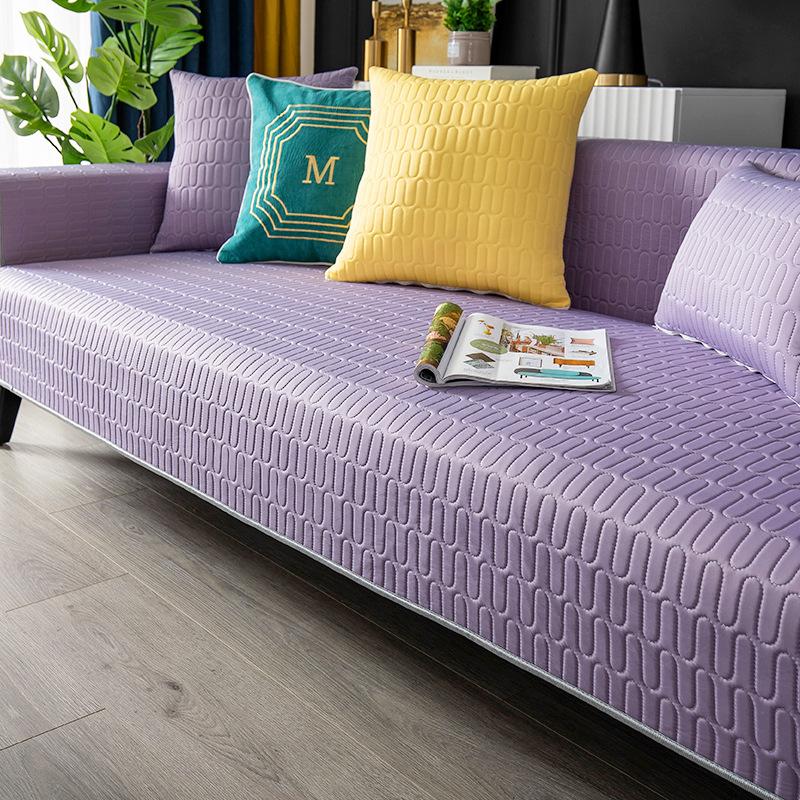 Latex Cool Silk Mat Sofa Cushion Summer Leather Non-slip Cushion Cover Cover Cloth Towel Universal for All Seasons
