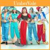 Costume da Aladino Magico Lampada e Principessa Jasmine per Adulti per Feste di Halloween