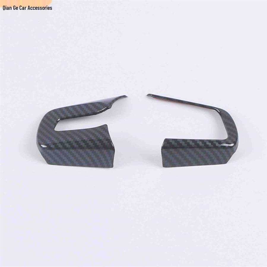 Honda Fit 21st Gen Interior Accessories: Carbon Fiber Texture for Window Switch, Door Handle, and Steering Wheel.