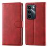 Wallet Case for C83 5G - Leather/PU, Red, With Lanyard
