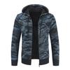 Men's Plush And Thick Camouflage Sweater Men's Clothing Jacket Hooded Cardigan