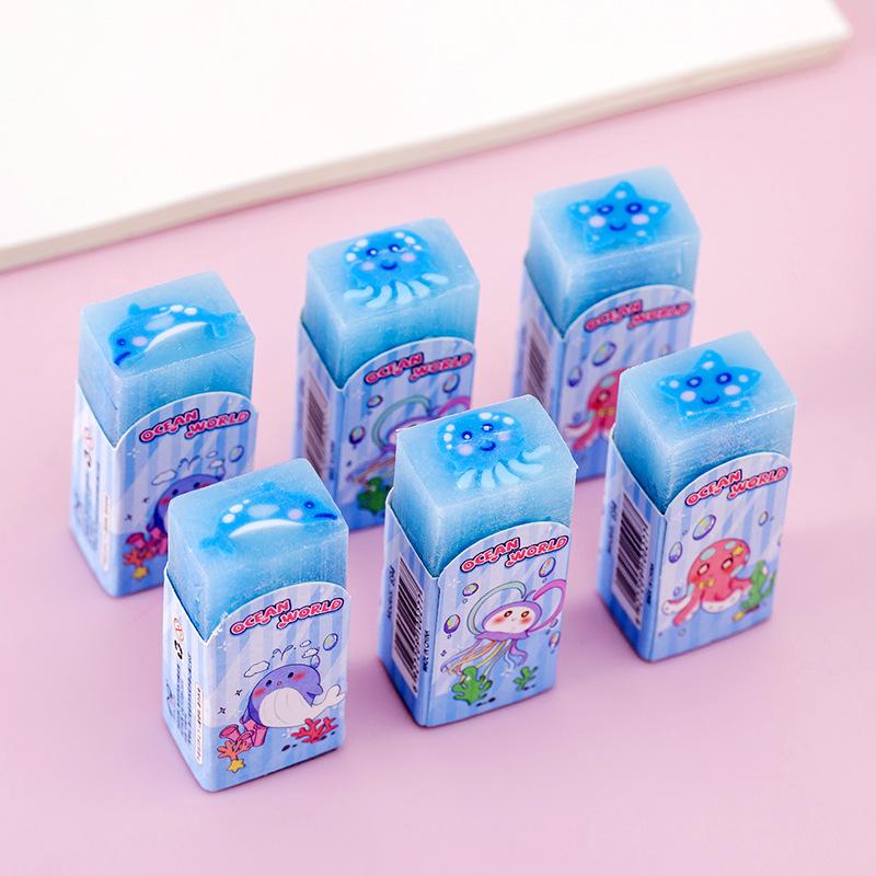 Lovely Gift Sandwich Strawberry Watermelon Dinosaur Basketball Crystal Student Rubber Stationery Prizes Wholesale Manufacturer