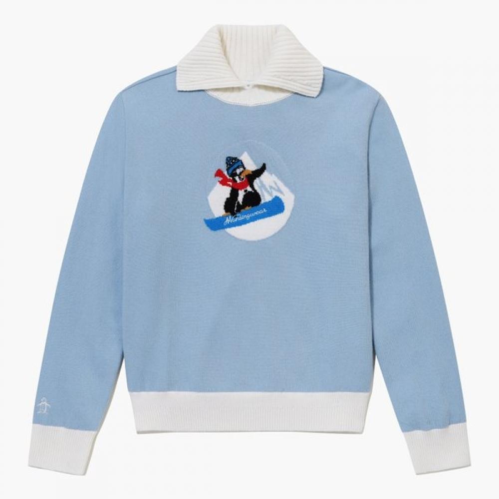 MunSingwear Women S Windproof Sweater Light Blue mr422lSwo3