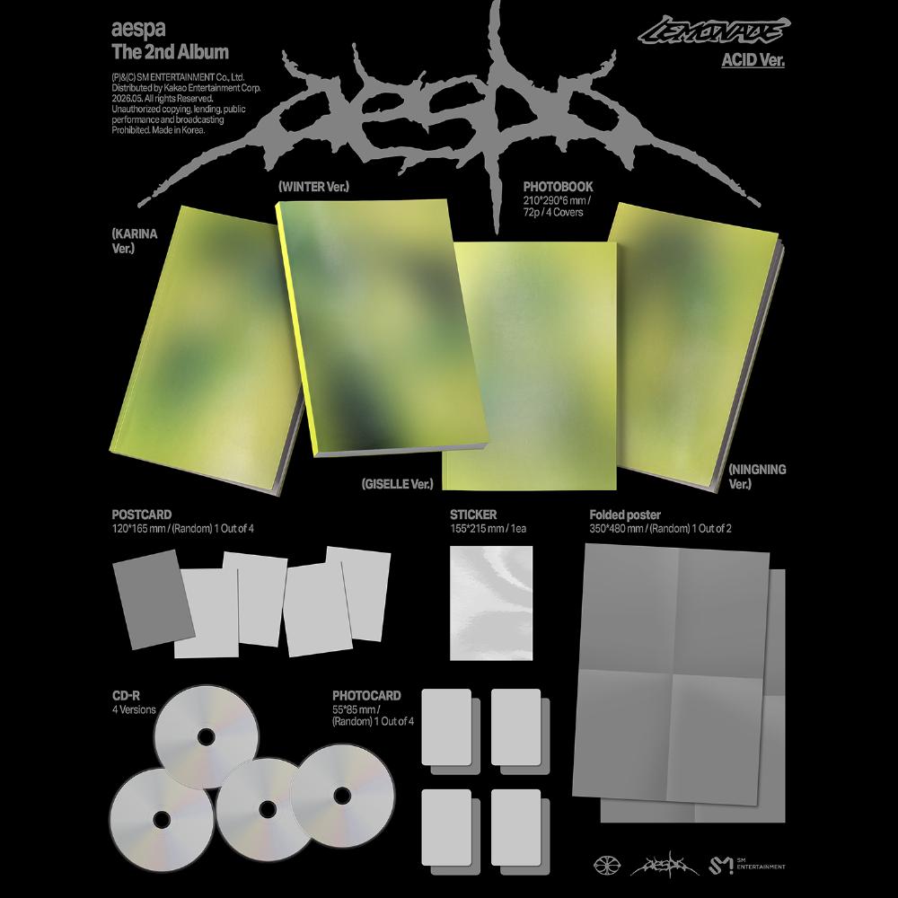 Předobjednávka aespa 2. album LEMONADE ACID ver.