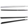 4 Pièces Caoutchouc de Vitre Noir ou Chromé pour Peugeot 301 2013-2017 9805767980 Bande de Protection pour Citroen Elysee 2014-2016