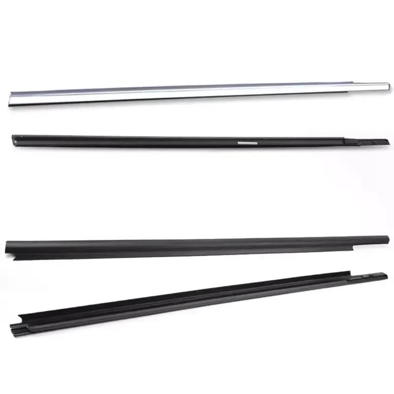 4 Pièces Caoutchouc de Vitre Noir ou Chromé pour Peugeot 301 2013-2017 9805767980 Bande de Protection pour Citroen Elysee 2014-2016