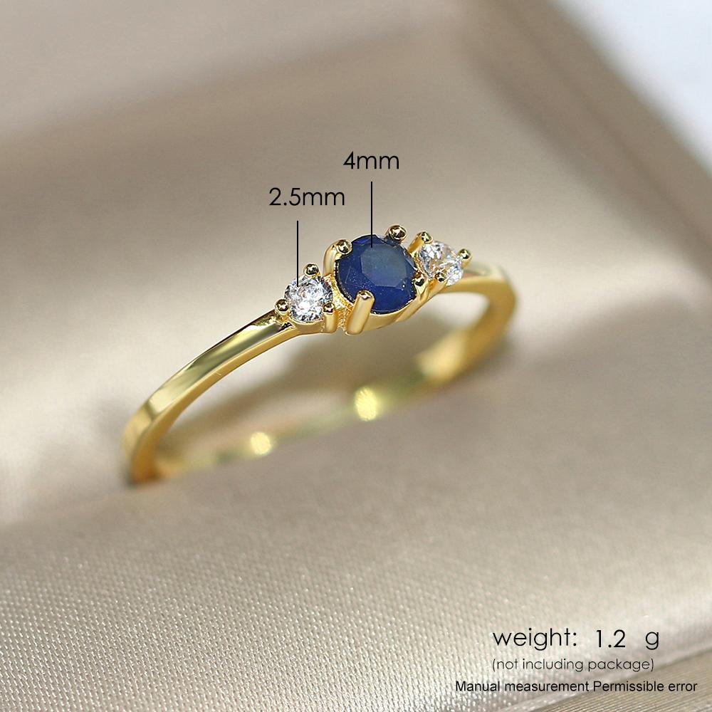 ZHOUYANG Slim Wedding Dainty Rings For Women Delicate Cubic Zirconia Light Gold Color Proposal Finger Gift Fashion Jewelry R872