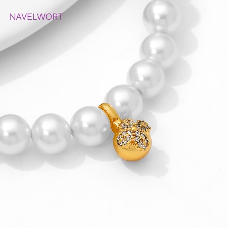 18K Gold Plated Inlaid Zircon Ball Pendant Charms,Brass Decorative Pendants,Charms For Bracelet,DIY Jewelry Making Accessories