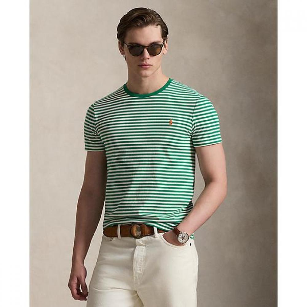 Polo Ralph Lauren Men S cuSTom Slim FiT STripe jerSey T ShirT mnpoTSh1n823131999 XS