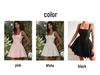 2024 Summer Women's Backless Bow Suspender Dress - European and American Design