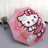 1pc Hello Kitty Pink Background Umbrella with Plastic Handle,Suitable for All Seasons Home Travel Outdoor UmbrellaSanlio049