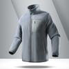 Men's Thick Fleece Stand Up Collar Warm Jacket with Fleece Zipper Cardigan and Fleece Jacket