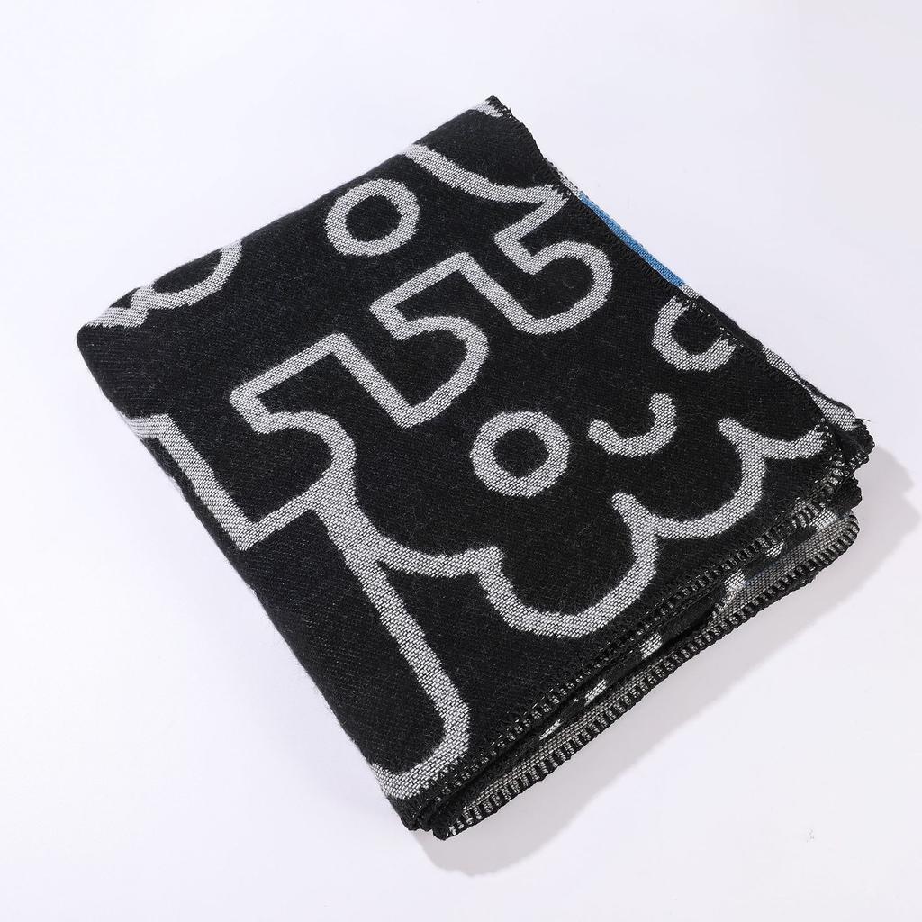 Simple Plain Shawl Ethnic Style Travel Warm Cloak With A Large Shawl