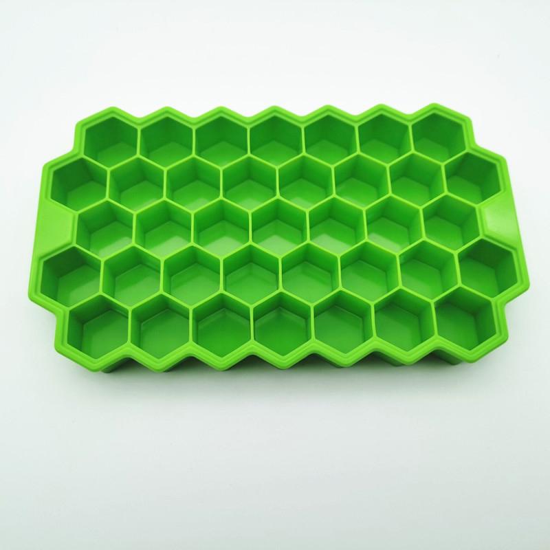 Honeycomb Mesh 37 Stackable DIY Ice Mold Reusable Food Grade Mold with Removable Lids Kitchen Tools Freezer Summer Mould