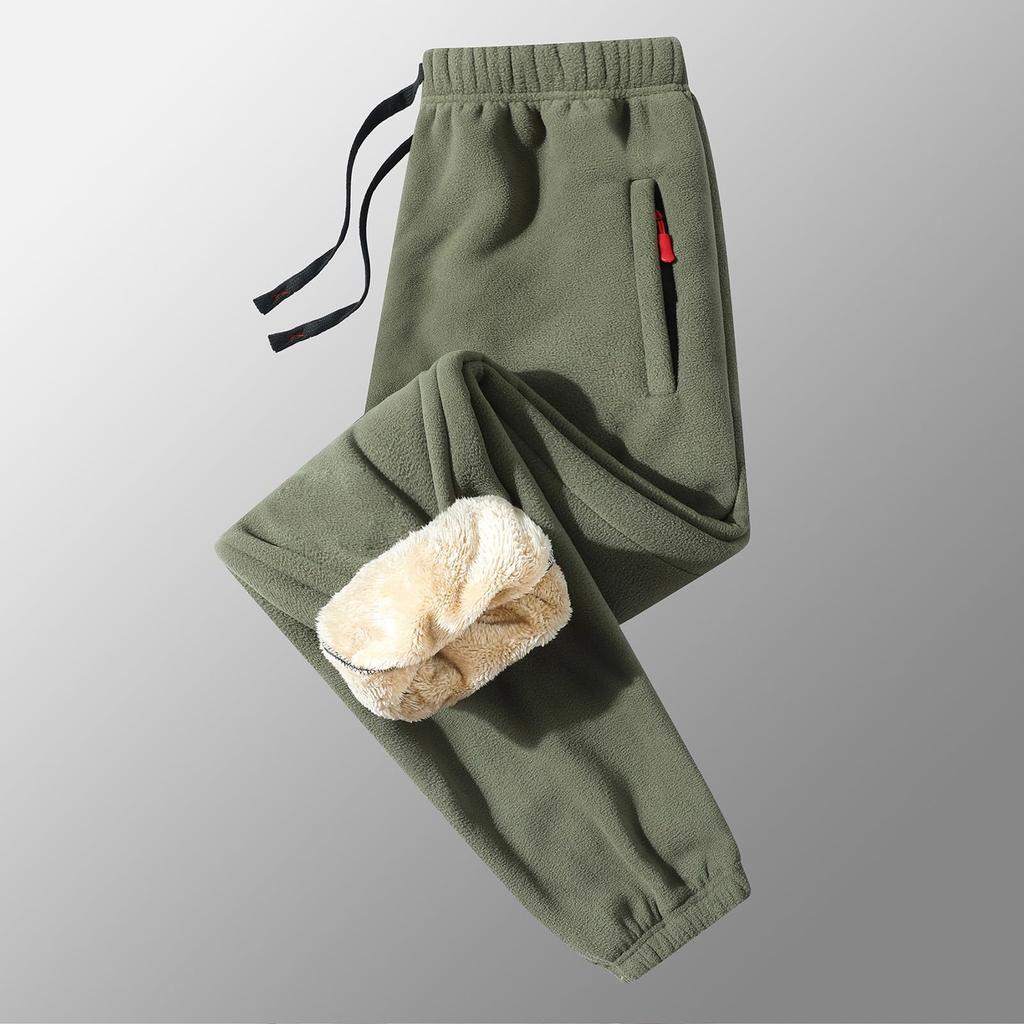 Men's Jogger Pants, Lamb Wool Winter Warm Casual Pants