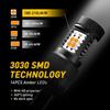 2x 7443 7440 High Power Amber Yellow 14 SMD LED Turn Signal Light Bulbs 14K EXV