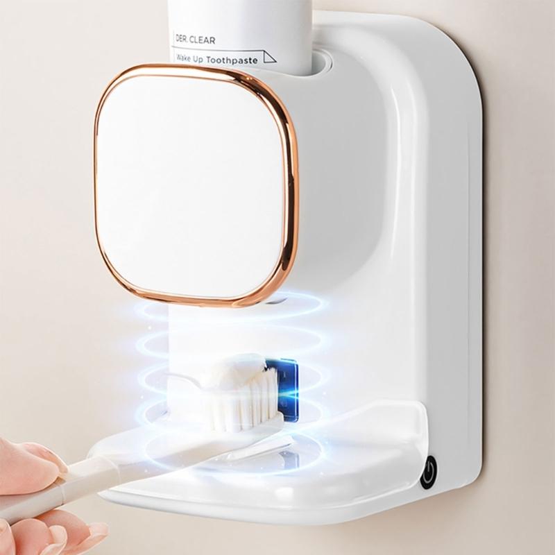 Convenient Toothpaste Squeezer Automatic Dispenser for Bathroom 3 Adjustable Modes Easy To Install