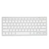 Teclado Sem Fio Inglês Tailandês Bilíngue Portátil Elegante Ultrafino Prateado Branco Teclado de Computador