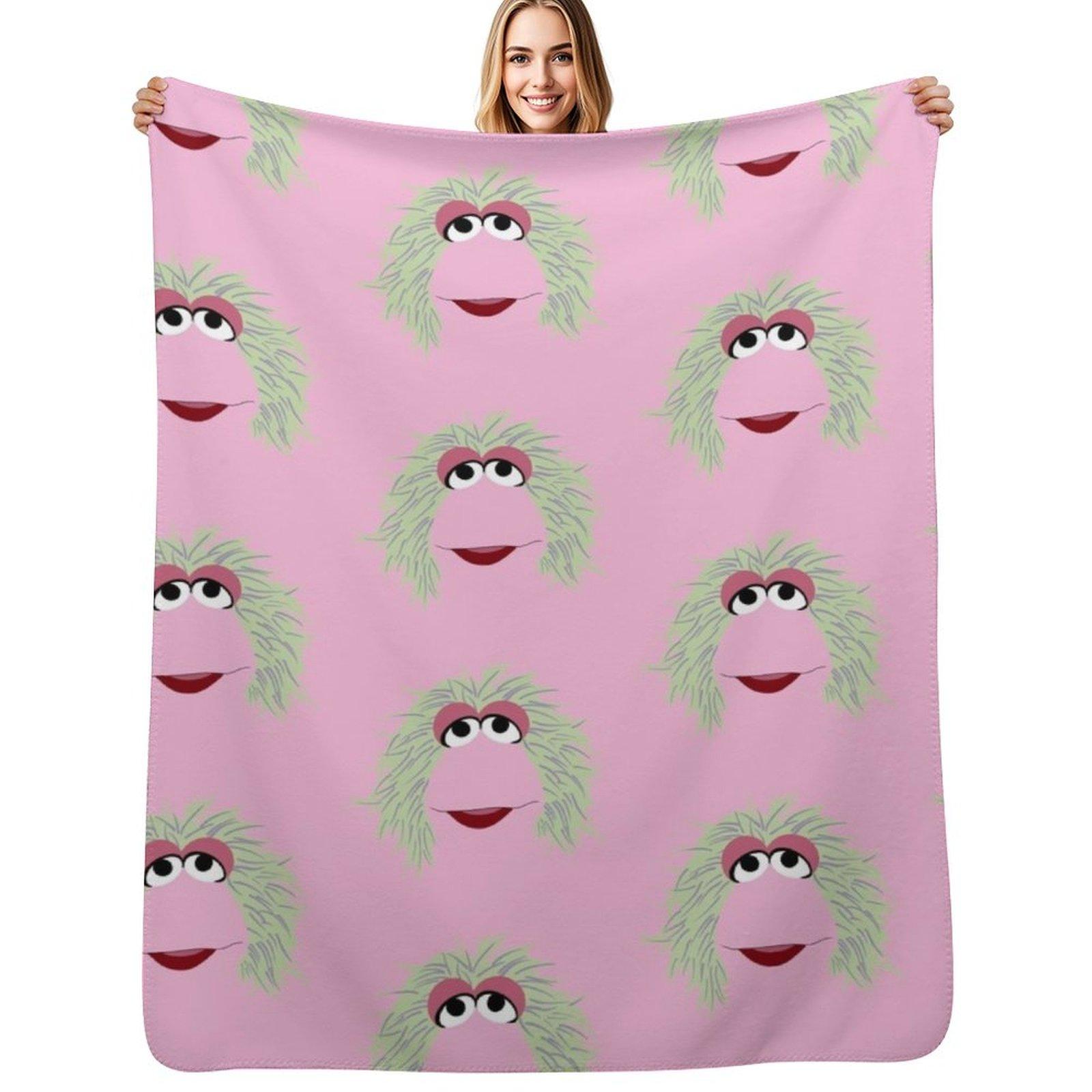 Mokey Throw Blanket Fluffy Cozy Throw Blanket for Home Decor Size: 75*100cm, Weight: 230 GSM