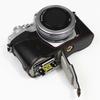 For Olympus OM-D E-M10 Mark IV Camera Case Leather Bottom Case Easy To Replace Battery