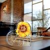 2D Flat Sunflower Christian Acrylic Religious Gifts Desktop Decoration Plaque, Home Decor Plaque Hanging Wall Art Decorative Garden Decoration for Roo
