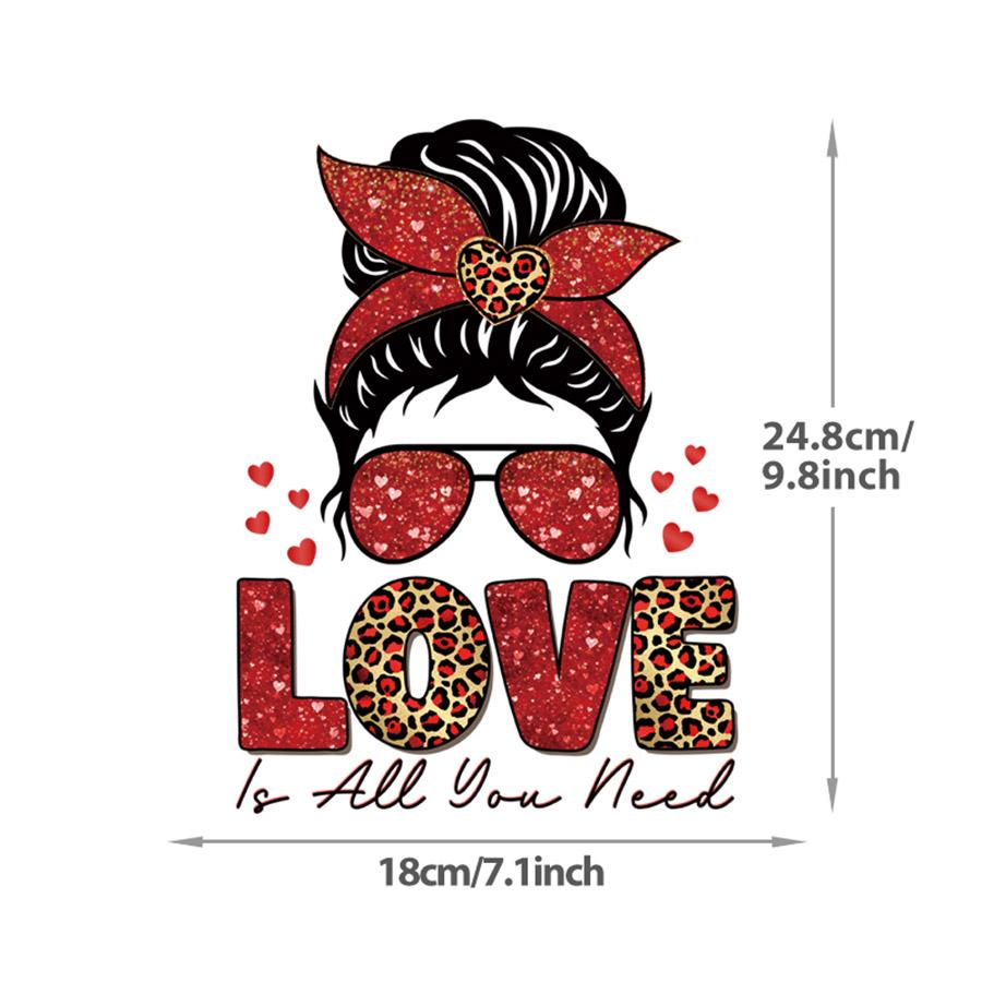 Valentinstag Schmelzkleber-Aufkleber, Kleidung Schmelzkleber-Aufkleber, T-Shirt-Aufkleber, DIY T-Shirt-Aufnäher, Kleidung Geschenke
