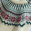 Vintage Jacquard Christmas Red Fair Island Sweater Women's Pullover Loose Autumn and Winter Lazy Knitted Sweater Women's Versatile