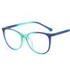European American Stylish Glasses for Women Big Size Blue Light Blocking Glasses for Men Cat Eye Shape Decorative Glass