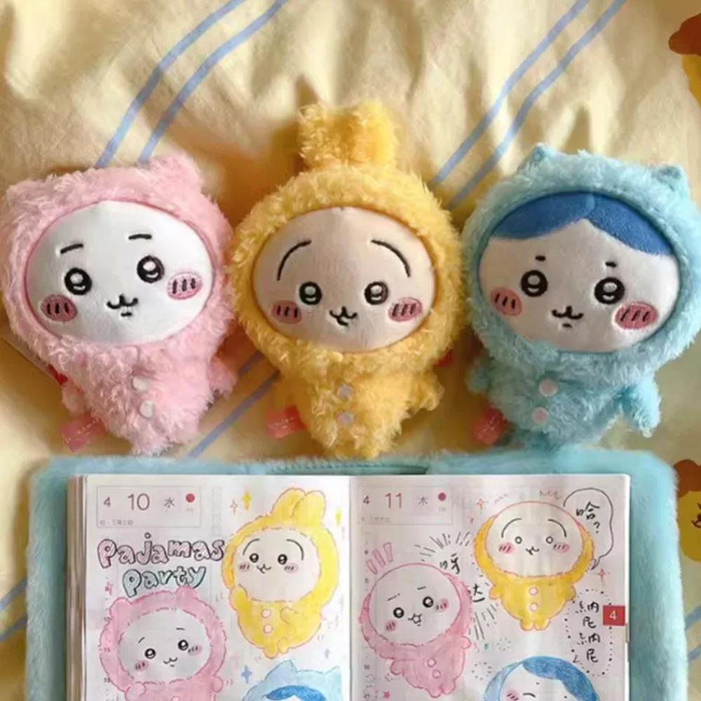 Pajama Plush Keychain Cartoon Usagi Hachiware Usachi Doll Pendant Toy Soft Plush Doll Gift