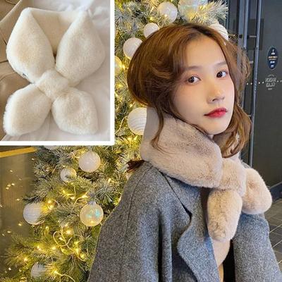 Winter Cold Protection Daily Fake Fur Muffler Scarf