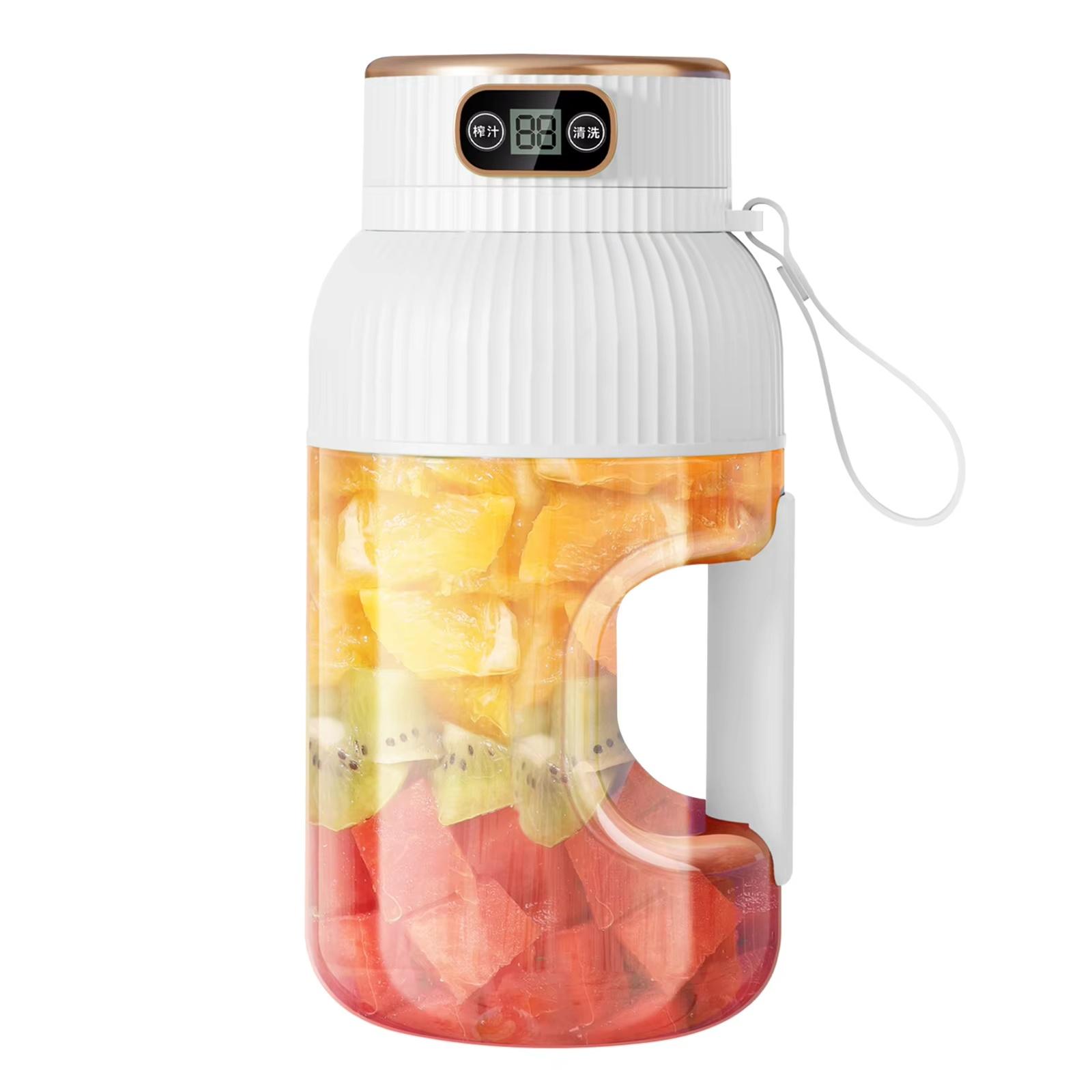 

Portable Wireless Juicer Cup Large Capacity Electric Juicer Bottle for Ice Blending one size білий