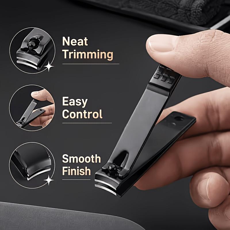 Deluxe Manicure and Pedicure Tools Stainless Steel Professional Nail Clippers Portable Compact and Durable for Travel Use