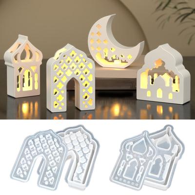 Fashionable House Sturdy Silicone Keychain Mould Set Craft Supplies Epoxy Resin Letter Charm for Personalize Jewelry
