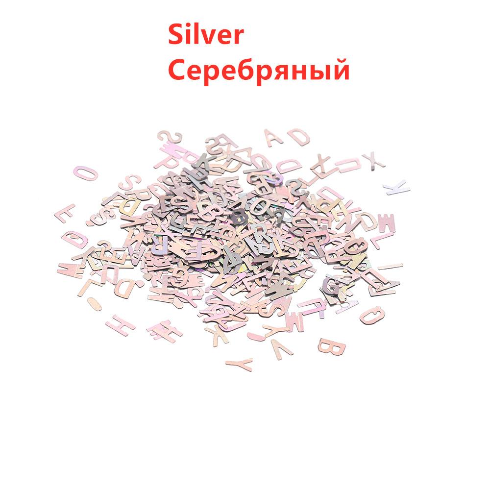 10g Anglická abeceda Flitry Třpytivé epoxidové pryskyřicové výplně Písmenkové flitry Třpytivé pryskyřicové formy Silikonové šperky Zjištění