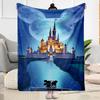 Castle Stars Blanket Soft & Cozy Great for Seaside Bed Office for All Occasions Warmthful Decor Perfect Gift for Relatives and Friends