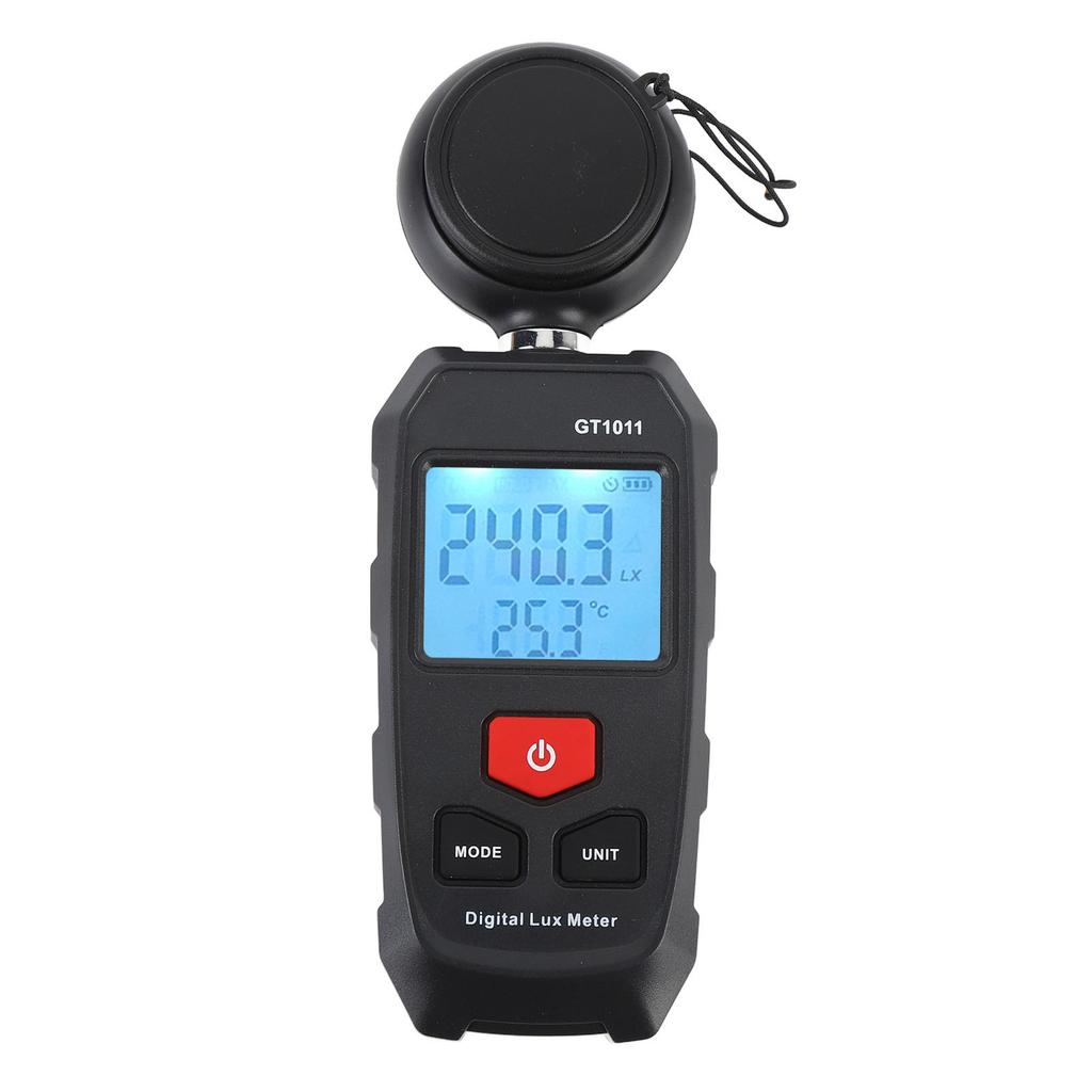 Digital Illuminometer LCD Display 200000Lx Auto Range LU FC Unit Data Storage Luxmeter Light Meter