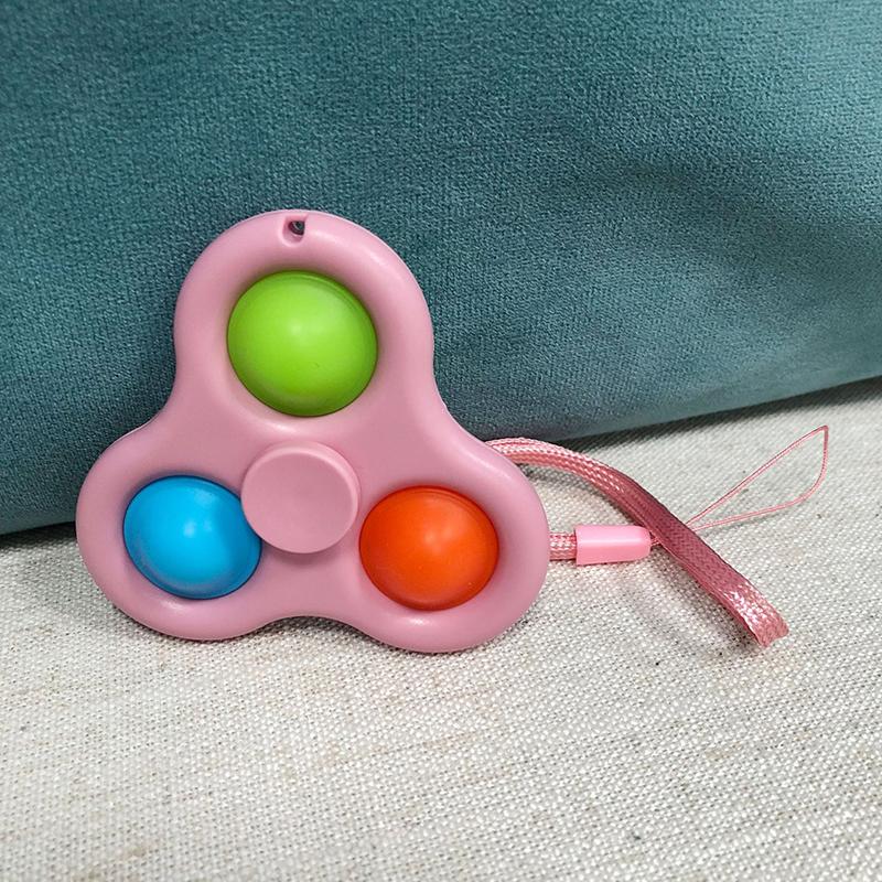 Toys Push Bubble Fidget Spinner ADHD Anxiety Stress Relief Birthday Party Favors Gifts for Classroom Prize Kids Boys Girls
