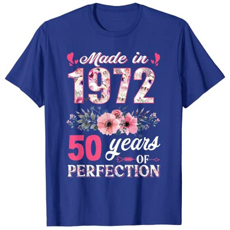 Koupit Made In 1972 Floral 50 Year Old 50th Birthday Gifts Women T
