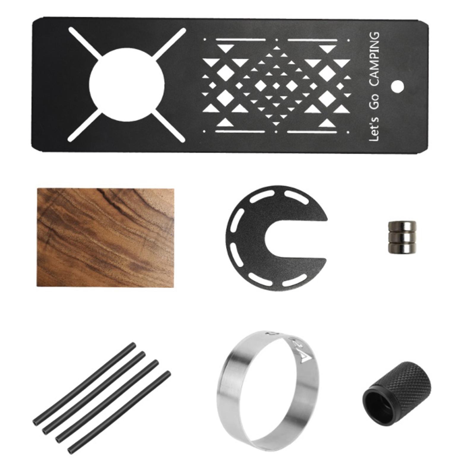 

IGT Spider Furnace Unit Plate Spider Furnace Table Board for Outdoor Backpacking Hiking Camping чёрный