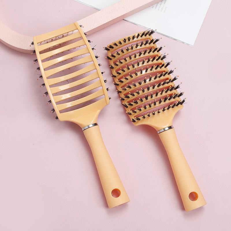 Arc-Shaped Fluffy Massage Comb for Curly & Straight Hair Styling