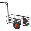 Beach Fishing Cart, 200 Lbs Load Capacity, Fish and Marine Cart with Two 11" Big Wheels Rubber Balloon Tires for Sand, Heavy-Duty Steel Pier Wagon