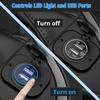 Dual USB Socket 12V Marine Outlet with Switch Golf Cart USB Port 12 Volt DC Car Charger Mount Waterproof Cigarette Lighter Power Adapter DIY Kit Fast