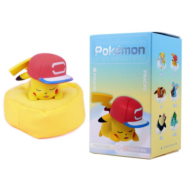 Original Cute Pokemon Model Toy Pikachu Charmander Bulbasaur Eevee Snorlax Action Figure Desktop Ornament