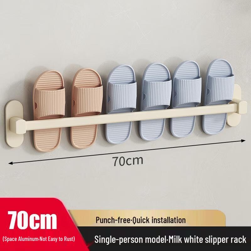 HANDUNYOU Wall-Mounted Bathroom Slipper Rack