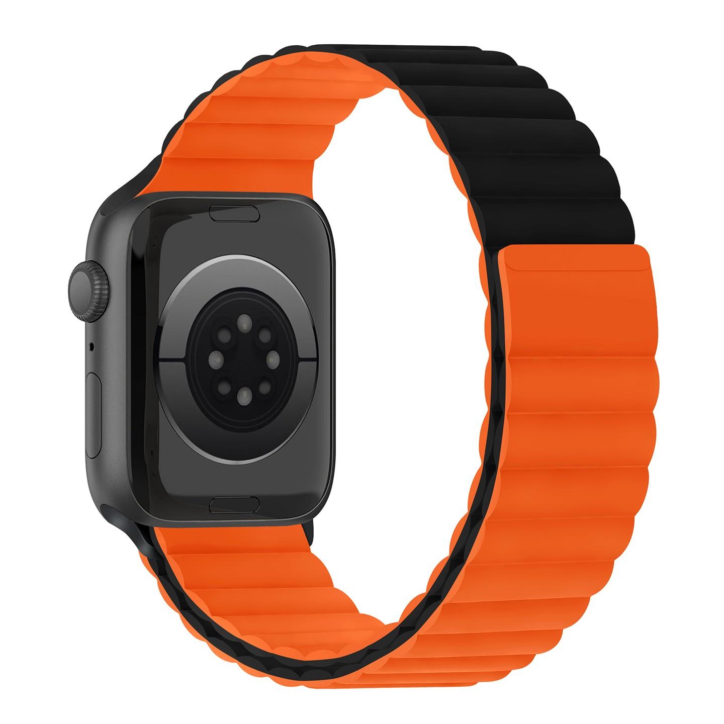 

Спортивный магнитный силиконовый ремешок для Apple Watch Band Ultra 3 49 мм Запасные ремешки для iWatch 11 10 987654SE 44/45/46/49 мм 38-40-41mm-S11-42mm