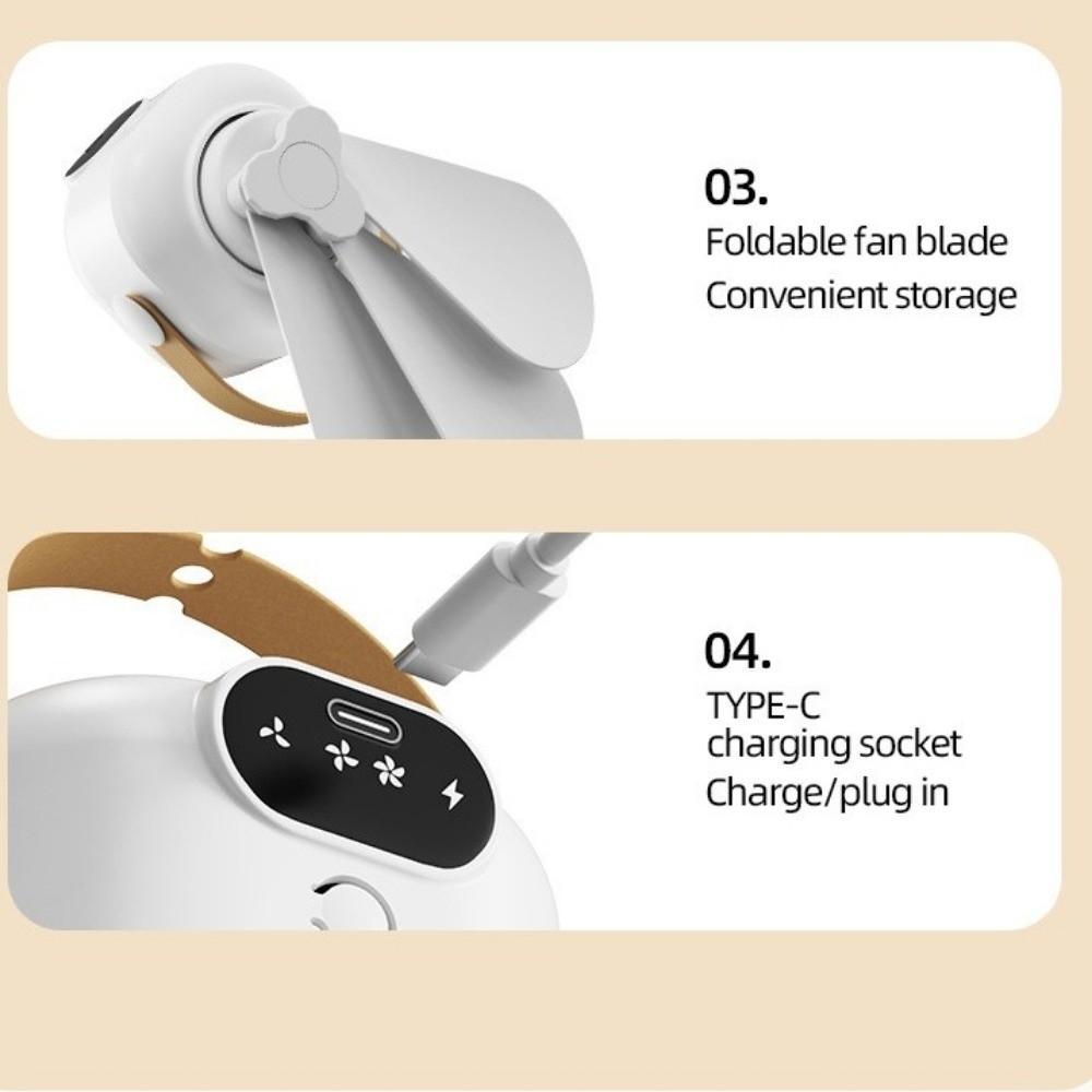 Rechargeable Hanging Fan Light Energy Saving Electric Fan Night Lamp  Outdoor Camping