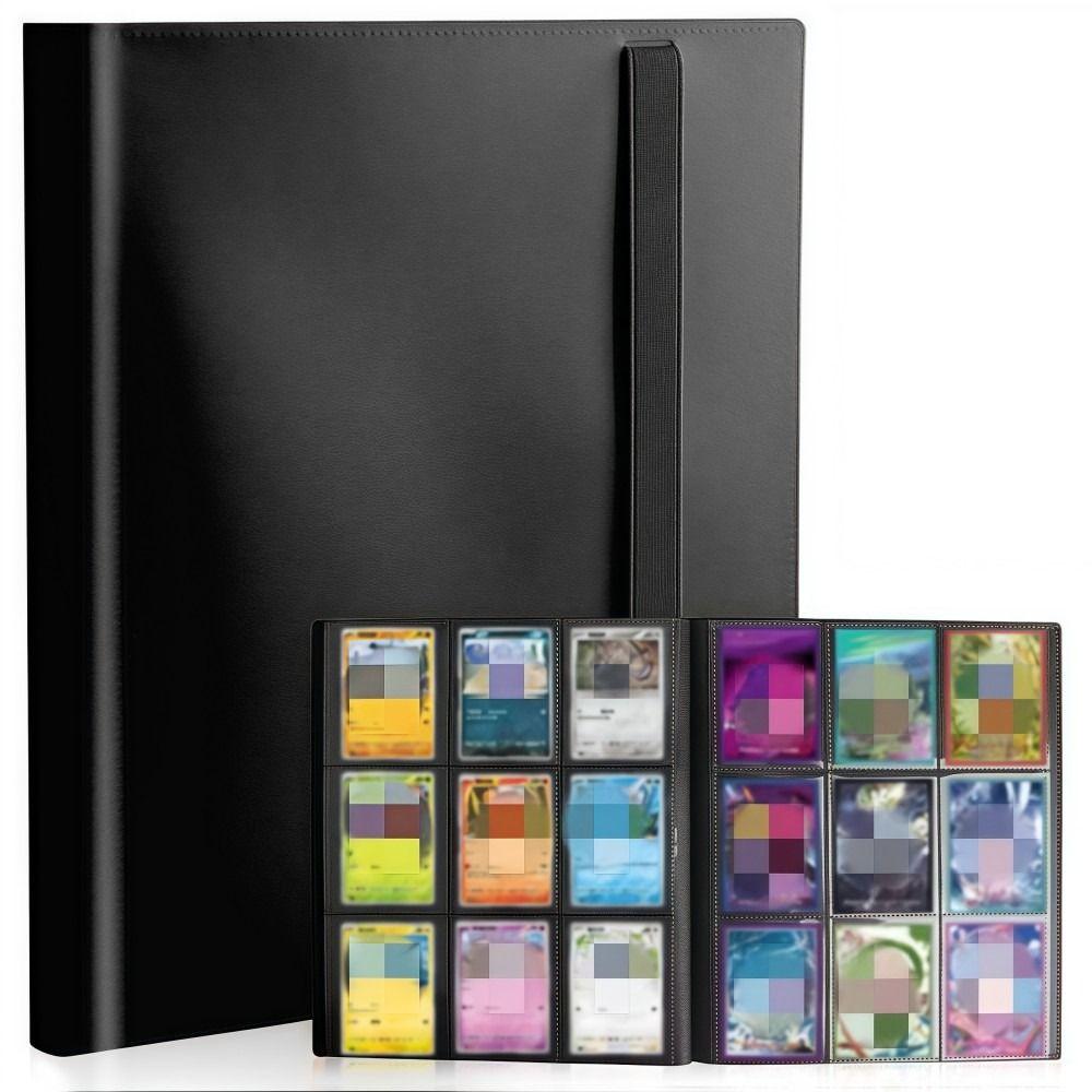 קלסר כרטיסי ספורט 9 כיסים 20 דפים קובץ לאוסף כרטיסים עבור MTG, TCG, כרטיסי בייסבול