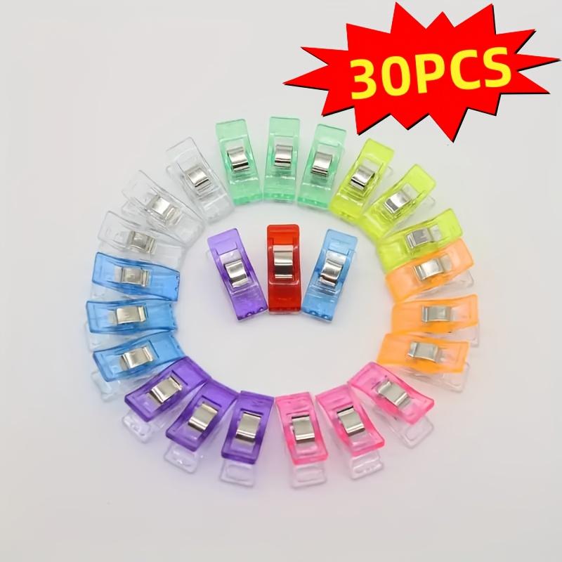 

30/50/100 Colorful Plastic Edging Clip, Sewing Clip, Underwear, Tie, Universal Clothing,Auxiliary Tool for Handmade Crafts