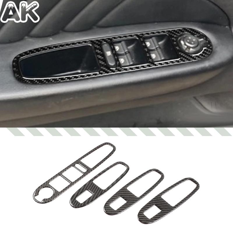 WZLN3 For Alfa Romeo 159 Brera Spider 2004-2011 Soft Carbon Fiber Car Window Lift Button Adjustment Panel Sticker Interior Accessories
